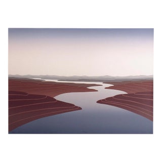 Scott Nellis "Blue River" Signed Numbered Serigraph Fine Art For Sale