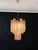 Vintage Glass Tube Chandelier with 30 Albaster Pink Glasses, 1990s For Sale - Image 4 of 18