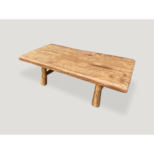 Andrianna Shamaris Midcentury Couture Teak Wood Wabi Sabi Coffee Table For Sale - Image 17 of 18