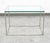 Mid-Century Modern Mid Century Modern End Table Side Metal Glass Vintage Silver Rectangular MCM For Sale - Image 3 of 12