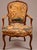 Auburn Pair of Early 19th Century French Louis XV Style Children's Armchairs, Aubusson Tapestry Fauteuils, Carved Walnut Cabriole Legs For Sale - Image 8 of 18