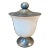 Vintage Labrazel Ceramic and Pewter Jar With Cover, Made in Italy For Sale