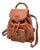 1990s Gucci Bamboo Mini Backpack Leather Brown For Sale