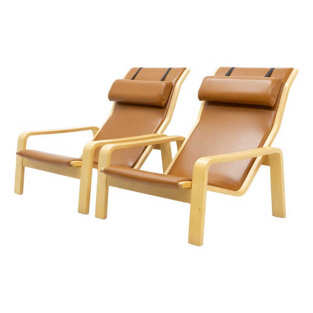Set of Pulkka Lounge Chairs by Ilmari Laippainen for Asko, 1960s For Sale