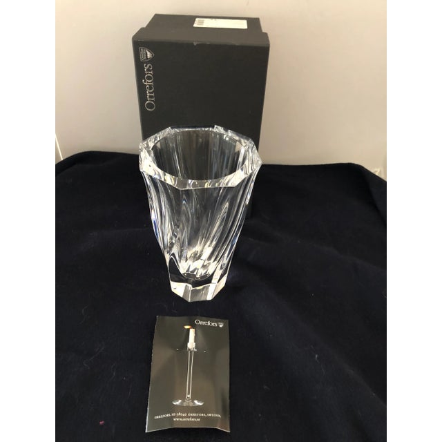 Orrefors Sweden Residence Vase New in Box For Sale - Image 9 of 12