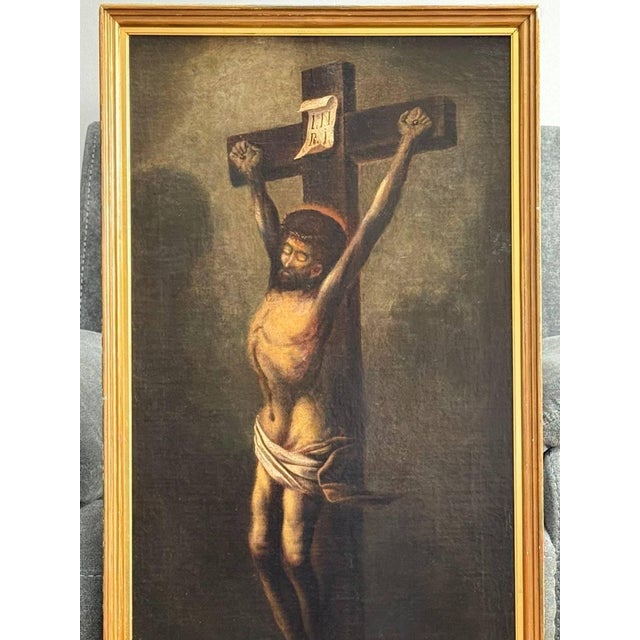 Baroque Spanish School Artist, Figurative Composition, 17th Century, Oil Painting on Canvas For Sale - Image 3 of 12