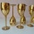 Vintage Regency Brass Wine Goblets - Set of 6 For Sale In New York - Image 6 of 7