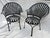 Francois Carre Vintage Francois Carre Fan Back Garden Chairs - A Pair For Sale - Image 4 of 5