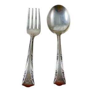 Gorham Estate Sterling Silver Greenbrier Pattern Childs Set, 2 Pieces