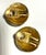 A glamorous pair of oversized statement earrings by Les Bernard, dating to the 1980s. These striking circular earrings...