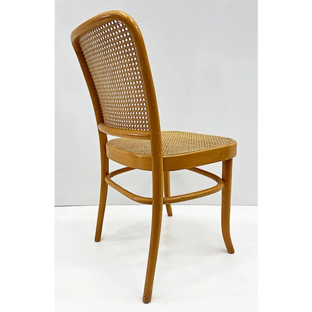 Thonet Vintage Salvatore Leone Vintage Bentwood Caned Chairs, Thonet Style For Sale - Image 4 of 11