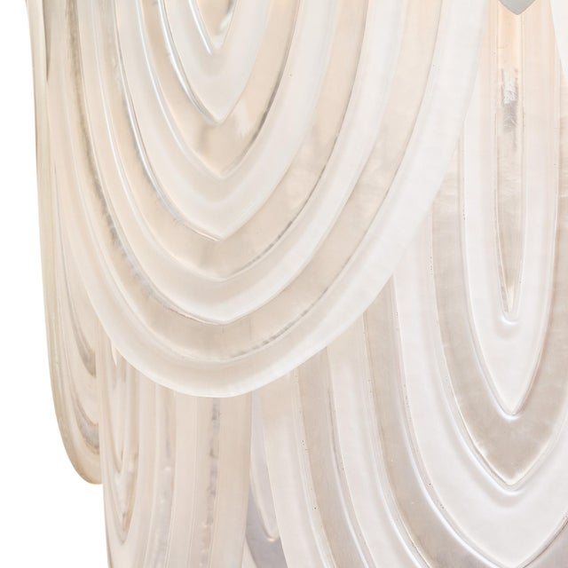 Murano Glass Art Deco Chandelier For Sale In Austin - Image 6 of 9