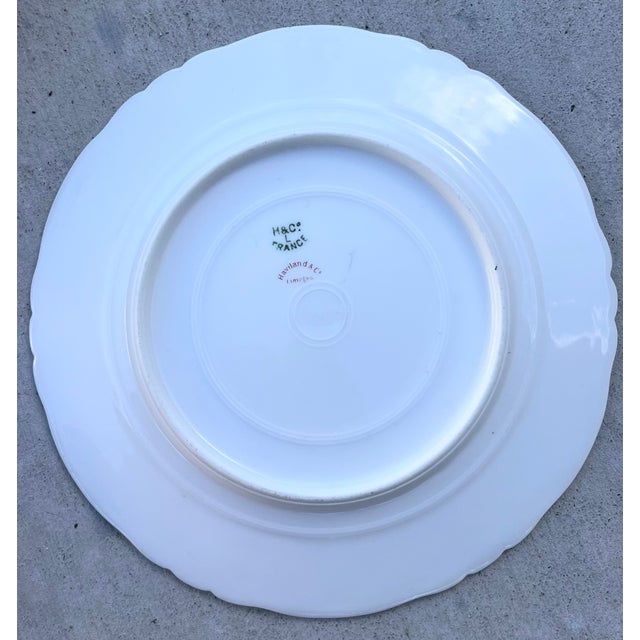 Vintage Plate Wall Haviland Limoges, Floral & White Porcelain - Set of 11 For Sale - Image 14 of 15