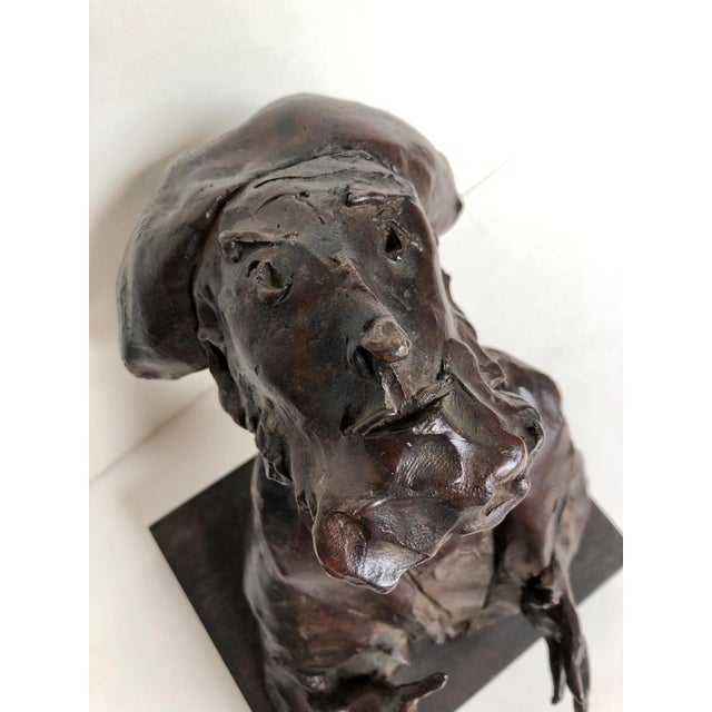 David Aronson, Judaica Bronze Sculpture "Rabbi" Figure Jewish American Boston Figural Modernist For Sale - Image 10 of 18