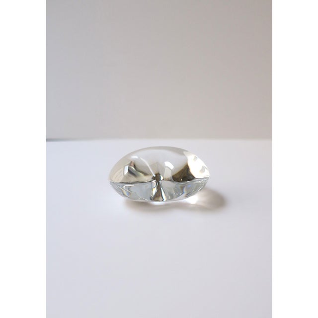Baccarat French Crystal Heart Paperweight Decorative Object For Sale - Image 10 of 13
