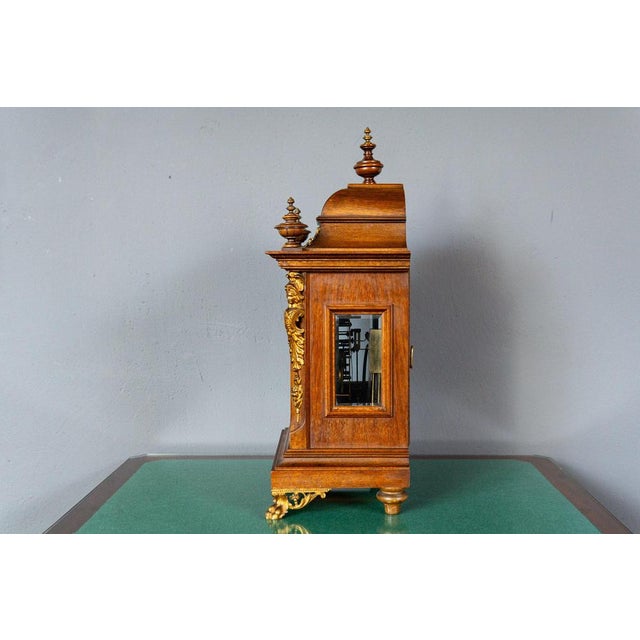 Wood Mantel Clock from Junghans For Sale - Image 7 of 18