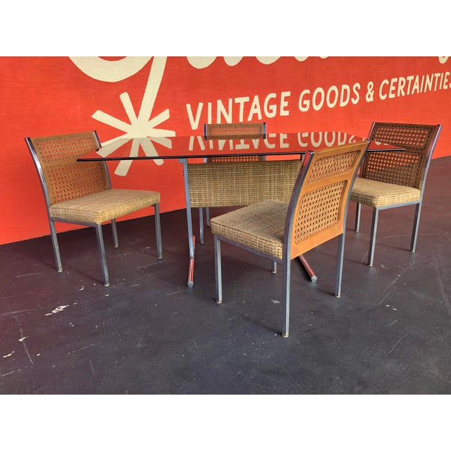 A great set to complement many different styles. Unique design in the chair shape with its bent bamboo frame. Chairs and...