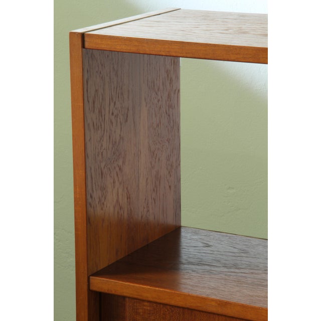 Mid-Century Modern Danish Teak Bookcase with Sliding Doors, 1960s For Sale - Image 18 of 18