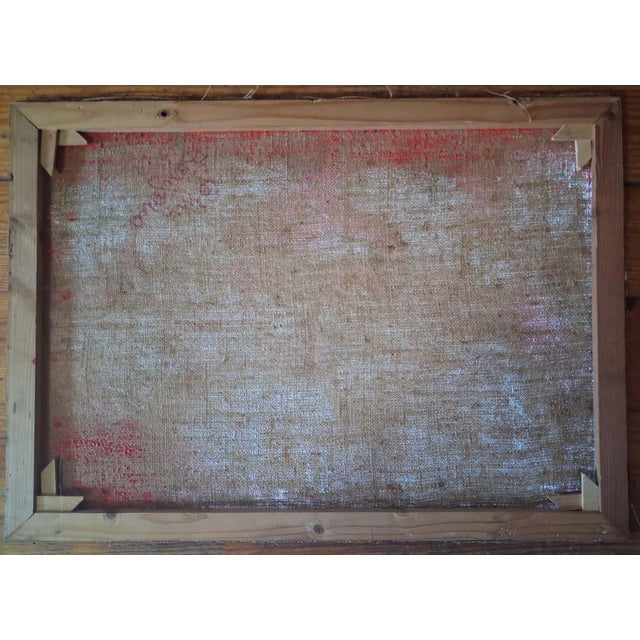 Textile Vintage Venetian Lagoon and Grand Canal Architectural Oil Painting For Sale - Image 7 of 8