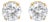 AGS Certified 14k Yellow Gold 3/8 cttw 4-Prong Set Brilliant Round-Cut Solitaire Diamond Push Back Stud Earrings (Q-R Color, SI2-I1 Clarity) For Sale