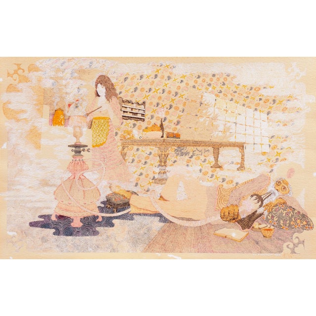 'Life Among the Clouds' by Keith Halonen, 1969, Figural Interior With Hookah For Sale - Image 10 of 10