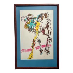 1980's Barbara Robinson California Artist Serigraph Pencil Signed & Numbered