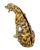 Mid-Century Modern Large Vintage Italian Glazed Ceramic Serval Sculpture, 1980s For Sale - Image 3 of 7