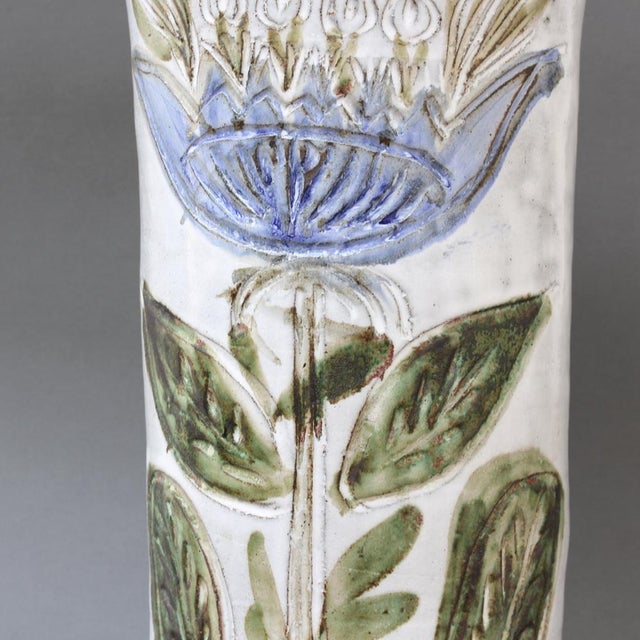 Vintage French Decorative Tall Vase by Albert Thiry, 1960s For Sale - Image 18 of 18