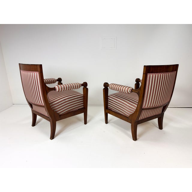 Biedermeier Pair of Early 19th Century Empire Armchairs For Sale - Image 3 of 12