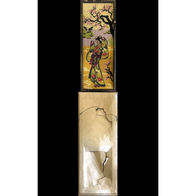 Framed Asian Japanese Needlework, Lot of 4 For Sale - Image 4 of 8