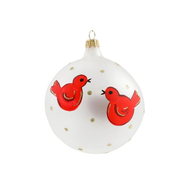 2020s VIETRI Ornaments Red Birds Ornament For Sale - Image 5 of 5