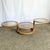 Wood Mid Century Modern Three Tier Oak and Smoked Glass Swivel Coffee Table For Sale - Image 7 of 10