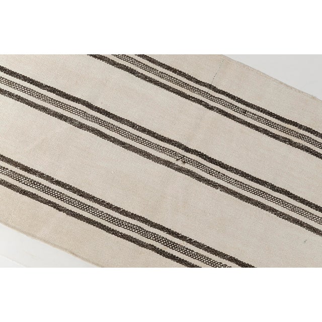 Textile Oushak Vintage Stripe Kilim Runner For Sale - Image 7 of 10