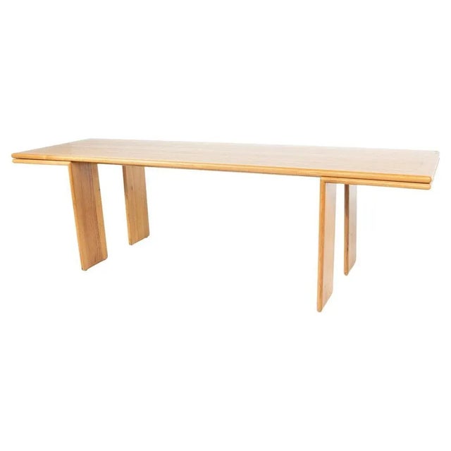 Mid-Century Modern Wooden Dining Table, 1980s For Sale - Image 13 of 13