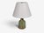 Mid-Century Modern 1970s Danish Modern, Table Lamp, Green Glazed Stoneware For Sale - Image 3 of 10