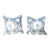 Pair of Vintage Auburgine Floral Pillows For Sale