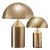 Large and Medium Atollo Gold Table Lamps by Vico Magistretti for Oluce, Set of 2 For Sale