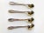 Art Deco 1930's Vintage Floral Rogers Silver Plated "First Love"Pattern Table Spoons- Set of 4 For Sale - Image 3 of 5
