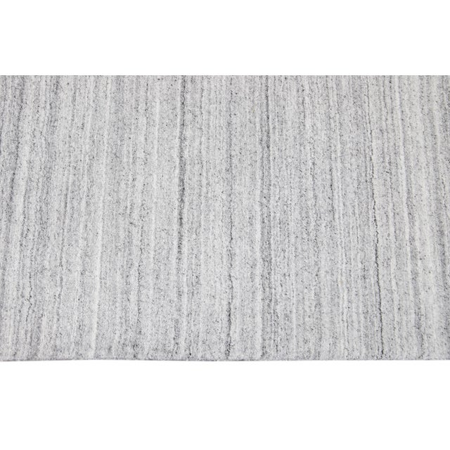 Textile 21st Century Modern Solid Wool Rug For Sale - Image 7 of 13