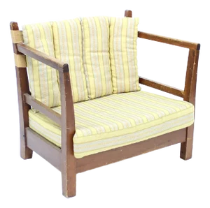 Swedish Pine Lounge Chair in the style of Axel Einar Hjort, 1930s