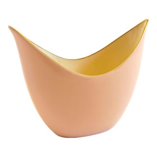 Lenox Crescent Blush Pink Porcelain Vase or Planter For Sale