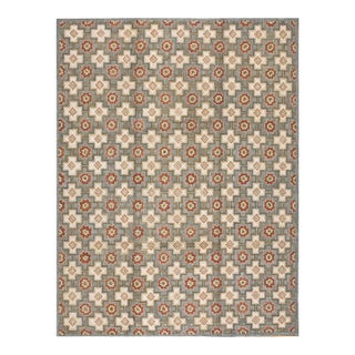 Contemporary Cotton Hooked Rug For Sale
