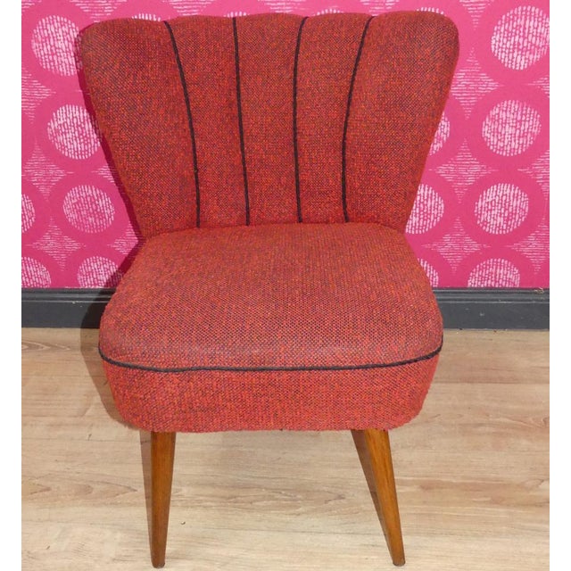 Small Armchair in Red, 1950s For Sale - Image 12 of 12