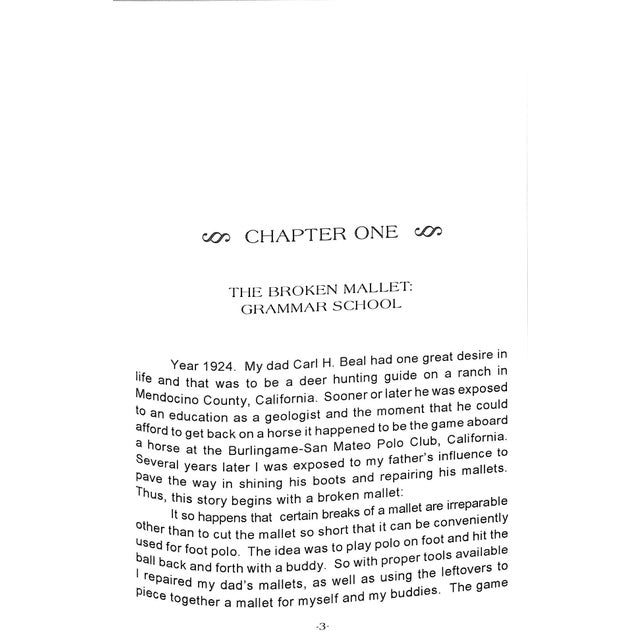 "Into Polo a True-Life Story" 1993 Beal, Carlton For Sale - Image 9 of 12