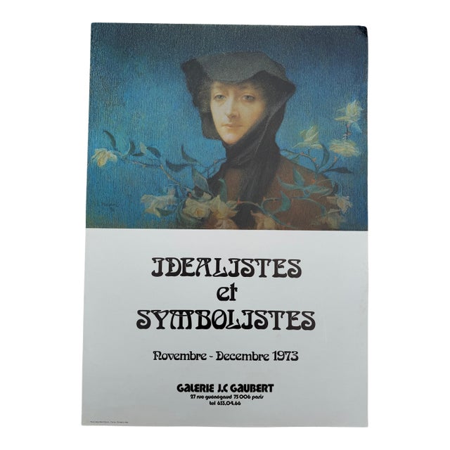 1973 “Idéalistes Et Symbolistes” Exhibition Print From Galerie j.c. Gaubert For Sale