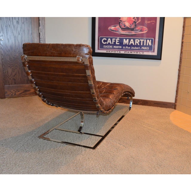 Oviedo Restoration Hardware Leather Chaise Chairish