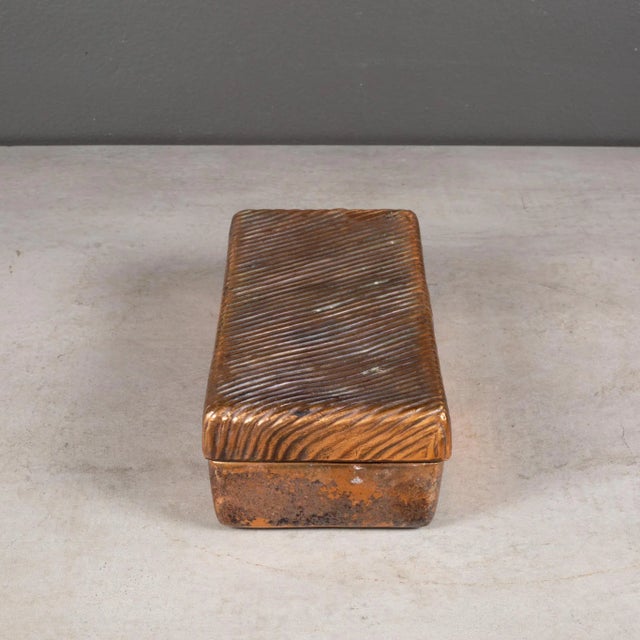 Mid-Century Ben Seibel for JenFred Ware Copper Trinket Box C.1960 For Sale In San Francisco - Image 6 of 8