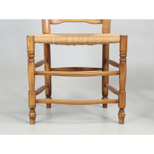 Brown Set of 3 French Country Dining Chairs Hand-Made by the Lacroix Family Since 1856 For Sale - Image 8 of 11