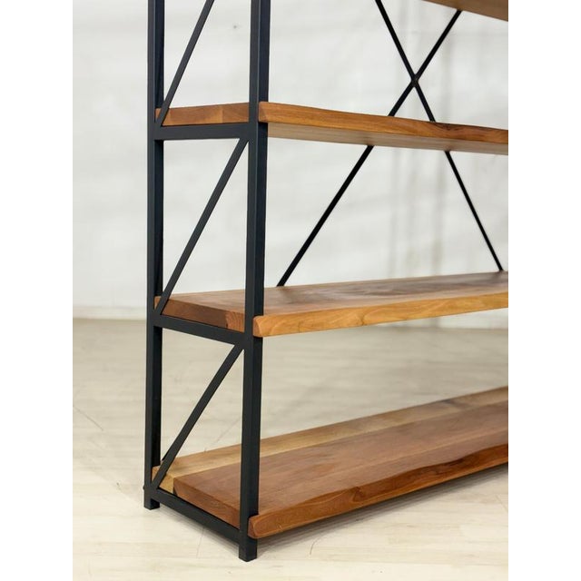 Mid-Century Modern Walnut Bookcase For Sale - Image 4 of 10