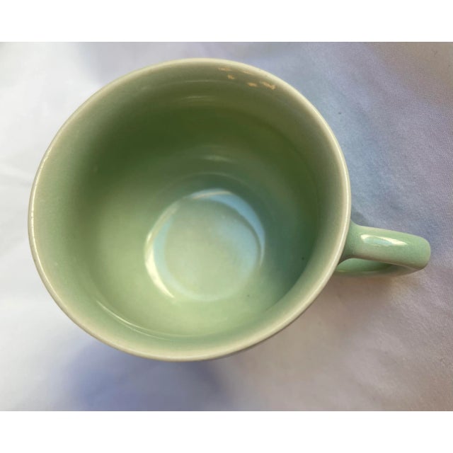 Vintage Celadon Longquan Koi Cup & Saucer Set- 2 Pieces For Sale In Cincinnati - Image 6 of 8